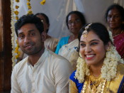Das Brautpaar Dhanesh und Veena